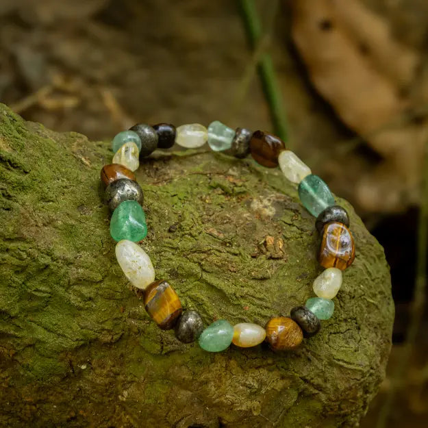 Money Magnet Tumble Stone Bracelet